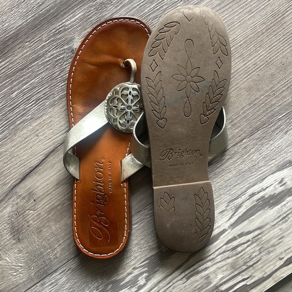 Brighton Ferrara leather Alice sandals/slides Sz 9 - Picture 3 of 3